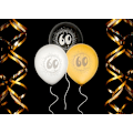 Pikkukuva 2 / 2: Ballong 60 år 6-pack Latex Multicolor