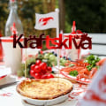 Pikkukuva 2 / 2: Skylt Kräftskiva Papp Red