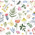Miniatyrbillede 1 af 2: Servett Blommor 20-pack White