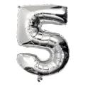 Pikkukuva 6 / 11: Ballong Siffror 75cm silver siffra  7 Silver one size