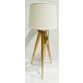 Pikkukuva 2 / 3: Lampa bord trä Vit skärm 49 cm Multicolor one size