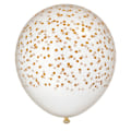 Miniatyrbillede 1 af 3: Ballong Konfetti Prickar 6-pack 30 cm Latex White