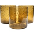Miniatyrbilde 1 av 2: Ljuskopp Glas Transparent Orange Brun Grå Brown