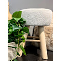 Miniatyrbilde 2 av 2: Pall Vit/Trä 39x41 cm White