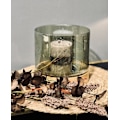 Pikkukuva 2 / 2: Lykta Stormlykta Ljushållare Trä/Glas 17 cm Transparent