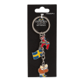 Miniatyrbilde 1 av 2: Nøkkelring Souvenir Dalahäst Flagg Elg Multicolor
