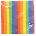 Pikkukuva 1 / 2: Servetter Regnbåge 33x33cm