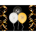 Pikkukuva 2 / 2: Ballong 30 år 6-pack Latex Multicolor