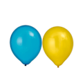 Miniatyrbillede 1 af 3: Ballong Metallic Gul & Blå 8-pack Latex Yellow
