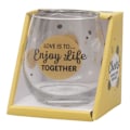Miniatyrbillede 2 af 3: Cheers Glas "Love is" Dricksglas Transparent