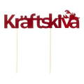 Miniatyrbillede 1 af 2: Skylt Kräftskiva Papp Red