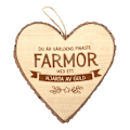 Pikkukuva 1 / 3: Hjärta Trä Farmor wooden heart Tree