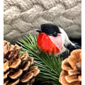 Miniatyrbild 3 av 4: Domherre 3-pack 7 cm grå