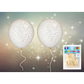 Pikkukuva 3 / 3: Ballong Stjärnor 6-pack 30 cm Latex White