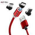 Miniatyrbild 1 av 3: Mobil Laddare Magnetiska 3 in 1 USB-C - iPhone - Android (Röd)