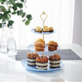 Miniatyrbild 2 av 5: 3-vånings dessertställ fruktfat godis cupcake serveringsbricka frukt godis buffé serveringsbricka