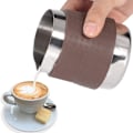 Miniatyrbild 2 av 5: Mjölkkanna i rostfritt stål med silikonskydd för att göra lattekonst, cappuccino