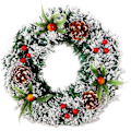 Miniatyrbild 1 av 5: Julkrans Julkransar, Lönnlöv Pumpa Kransar 30cm, Stora Kransar Konstgjorda Blommor