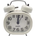 Miniatyrbild 2 av 5: 2025 Ny Retro Tyst Quartz Väckarklocka, Morgon Väckarklocka Rese Sängbords Analog Klocka Dubbel Klocka Metall