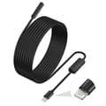 Endoscope for iPhone, ILIHOME Inspection Camera with 5.5mm Lens, 3.5 Meter Semi-Rigid Cable Borescope IP68 Waterproof 3.5m