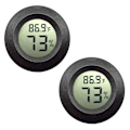 Miniatyrbild 1 av 5: 2 st mini hygrometer termometer digital LCD-display inomhus/utomhus hygrometer temperatur