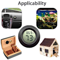 Miniatyrbild 3 av 5: 2 st mini hygrometer termometer digital LCD-display inomhus/utomhus hygrometer temperatur