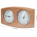 Miniatyrbild 2 av 5: Bastutermometer 2-i-1 Trätermometer Hygrometer Termometer Hygrometer Ångbastutillbehör