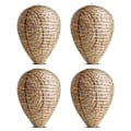 Miniatyrbild 1 av 5: 4 st getingbon imitation getingbo, hängande falsk fälla giftfri pappersfälla effektiv avskräckande bi getingar falskt bo för Hom