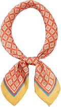Flerfärgad liten fyrkantig sidenscarf för kvinnor Elegant accessoar