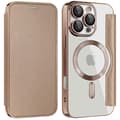 Miniatyrbild 1 av 5: Magnetic Phone Case for iPhone 16 Pro Max with RFID Blocking, Leather Case Multicolo Multicolor Blackish Green