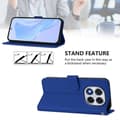 Miniatyrbild 3 av 5: Solid Color PU Case for Redmi Note 14 Pro 5G / 14 Pro+ 5G Dark Blue