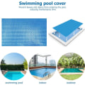 Miniatyrbild 3 av 5: 2025 Lämplig Rektangulär Poolmatta, Värmeisoleringsfilm för Poolskydd, Bubbelpolyeten Protec