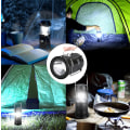Miniatyrbild 5 av 5: Solcells-/USB-laddningsbar LED-lykta, ZVO kraftfull campinglampa, 2 lägen bärbar trädgårdslykta