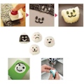 Miniatyrbild 4 av 4: 3 st Onigiri-form Sushi-form Ansikte Leende Mönster Dekoration Diy Präglingsenhet