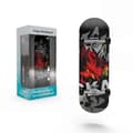 Professional Natural Maple Wood Fingerboard Finger Skateboard Small Finger Skate Color: Fire