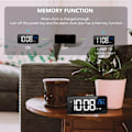 Miniatyrbild 5 av 5: Digital väckarklocka, LED-väckarklocka med snooze-funktion, USB-portladdning (svart)