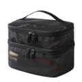Double Layer Mesh Cosmetic Bag Black