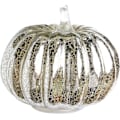 Miniatyrbild 1 av 5: Halloween Pumpa Ljus Silver Glowing Glas Pumpa Nattljus Prydnader Höst Thanksgiving Thanksg