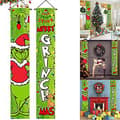 Grinch julebanner for dør - juledekorasjon