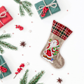 Miniatyrbild 3 av 5: DIY diamantmålning julstrumpor, tomte, snögubbe, julklappar, godispåsar