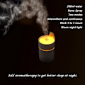 Miniatyrbild 5 av 5: Bärbar Mini Skrivbord USB Luftfuktare 260ml, Söt Kattunge Liten Cool Mist Luftfuktare Nattljus Auto
