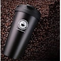 Miniatyrbild 3 av 5: Kaffe Mugg i Rostfritt Stål av Livsmedelskvalitet med Lock - 500ML Dubbelväggig Isolerad Kaffe Mugg
