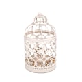 Miniatyrbild 1 av 5: Liten metallisk tealight hängande fågelbur lykta, 2-pack dekorativa ljuslyktor, metall fågelbur ljus