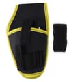 12V Electric Drill Waist Holder Multifunctional Polyester Power Tool Bag with Belt TZ‑191Yellow Edge