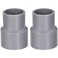 40 mm x 20 PVC-avloppskoppling – Grå rörförminskare 2-pack Slagtålig Enkel liminstallation