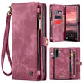 Compatible with Samsung Galaxy A17 5G Mobile Phone Case CASEME 008 Leather Case with Detachable Wallet and Strap Red