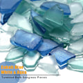 Miniatyrbild 2 av 5: 11 oz Sea Glass Cobalt Bulk Seaglass Pieces Karibiskt Tumbled Sea Glass för Strandbröllopsfest