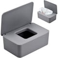 Miniatyrbild 1 av 4: Grå fuktig, våtservetter Dispenser Tissue Box med lock Tissue Box Holder Handduk Extraktion Baby Dammtät Förvaringslåda Tissue Förvaring
