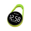 Digital Pocket Watch with Touch Screen, Waterproof, Night Light, Vi Fluorescent green