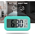 Miniatyrbild 3 av 4: 2025 Ny Batteridriven Digital Väckarklocka för Sovrum, LCD-Display Sängklocka med Snooze